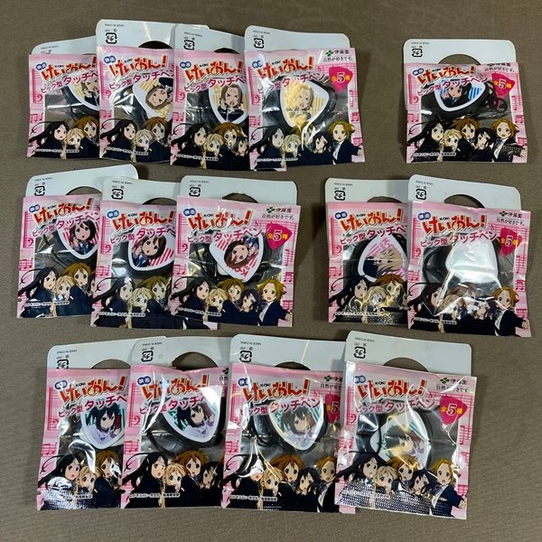 ZC064●未開封新品【 伊藤園 けいおん！ ピック型タッチペン 全5種セット 】ダブリあり 合計14個【CP】