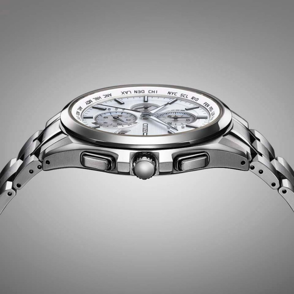 Citizen CITIZEN Atessa AT8040-57A белый циферблат новый товар наручные часы мужской