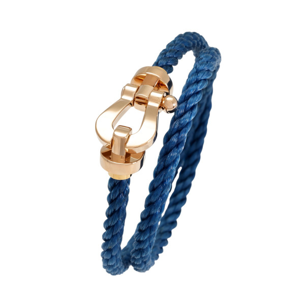 フレッド フォース10 ラージモデル 替えケーブル5本付き K18ピンクゴールド ブレスレット 中古_画像1