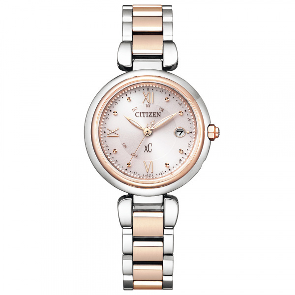 シチズン CITIZEN クロスシー mizu collection ES9465-50W ピンク文字盤 腕時計 レディース_画像1