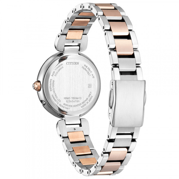 シチズン CITIZEN クロスシー mizu collection ES9465-50W ピンク文字盤 腕時計 レディース_画像3