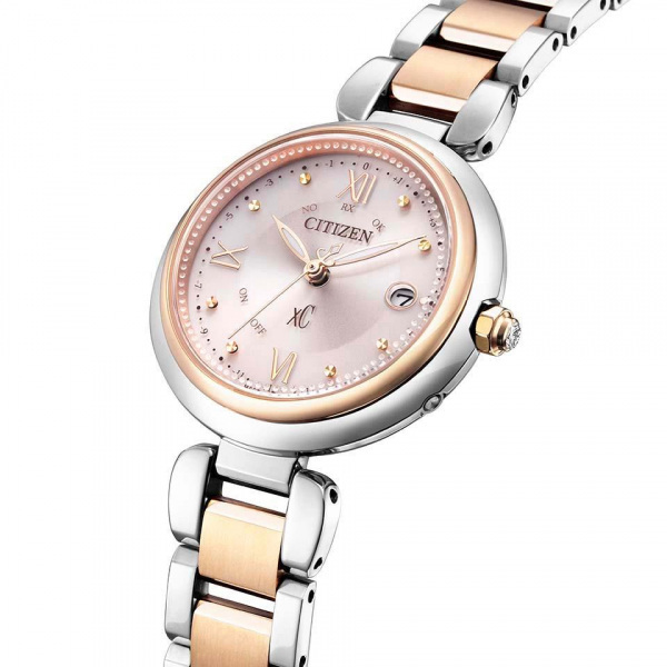 シチズン CITIZEN クロスシー mizu collection ES9465-50W ピンク文字盤 腕時計 レディース_画像4