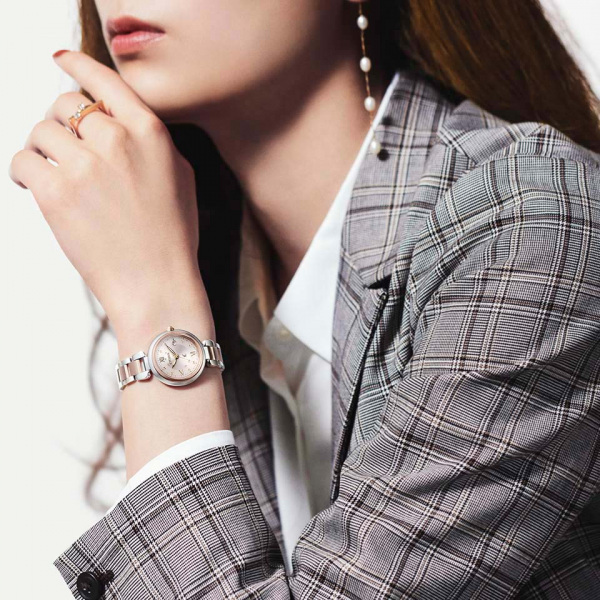 シチズン CITIZEN クロスシー mizu collection ES9465-50W ピンク文字盤 腕時計 レディース_画像7