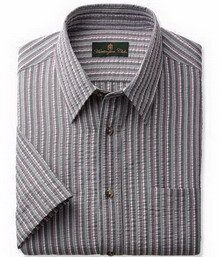 HuntingtonClub/ハンティントンクラブ　サッカーストライプ半袖シャツ3色組　Lサイズ