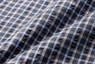 ピエルッチ/Pierucci　格子柄シアサッカー半袖シャツ２色組　Mサイズ
