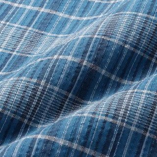 PaulMiller/ポールミラー　 麻混しじらチェック柄７分袖シャツ２色組　LLサイズ