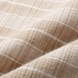 PaulMiller/ポールミラー　 麻混しじらチェック柄７分袖シャツ２色組　LLサイズ
