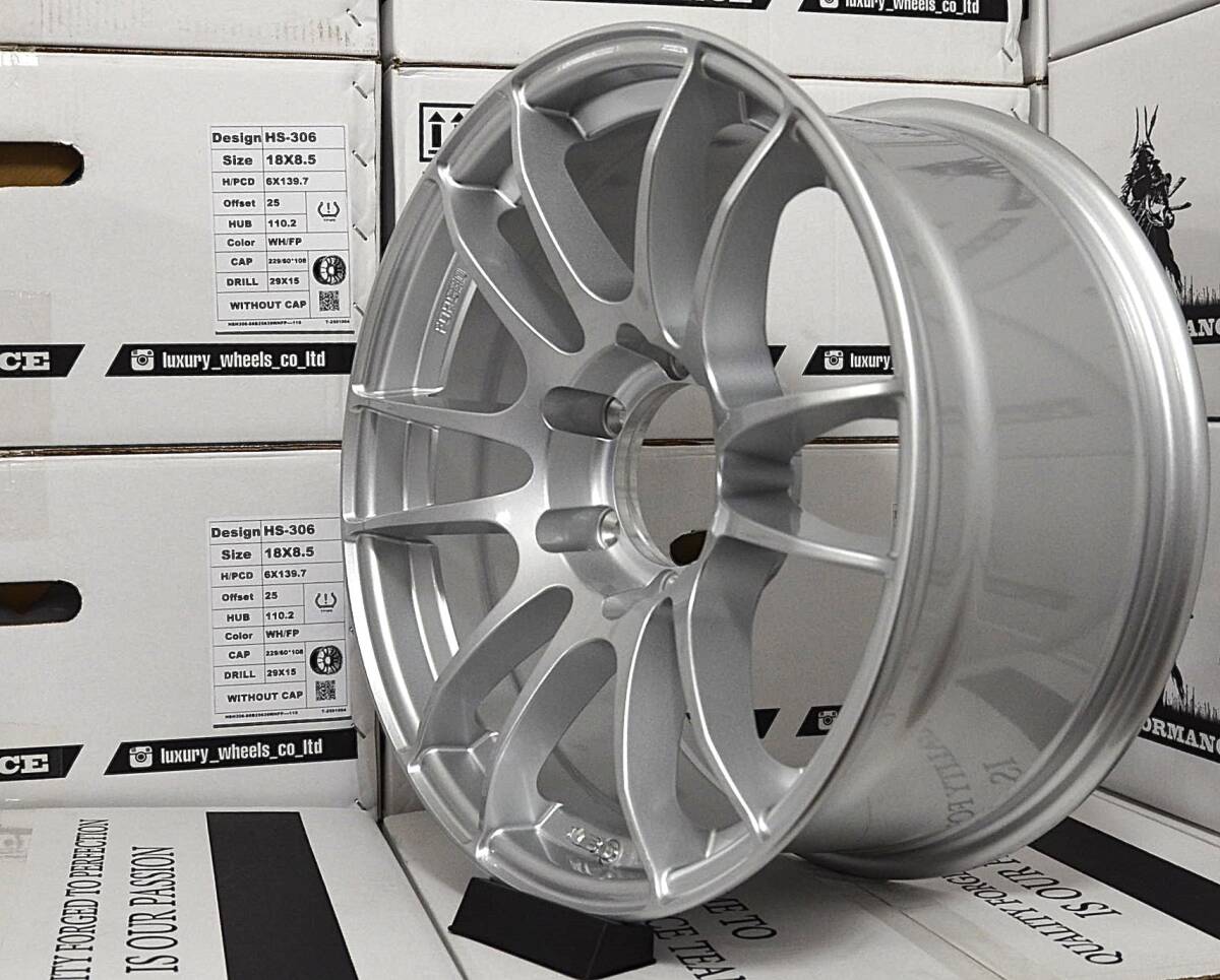 SAMURAI WHEELS (HS 306) ・ ハイエース ・ ※カスタム※ ・ 18インチ R18 18x8.5J +25 ( 6h 139.7 / ハブ径 110 ) 新品 4本セット 4本価格_画像9