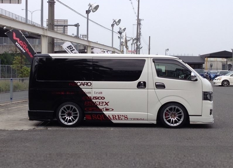 SAMURAI WHEELS (HS 306) ・ ハイエース ・ ※カスタム※ ・ 18インチ R18 18x8.5J +25 ( 6h 139.7 / ハブ径 110 ) 新品 4本セット 4本価格_画像6