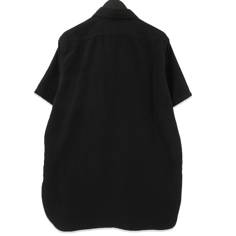 NEEDLES игла z короткий рукав рубашка work shirt IN136 21SS S/S Work Shirt-Poly Cloth полиэстер сделано в Японии черный чёрный M 71012639