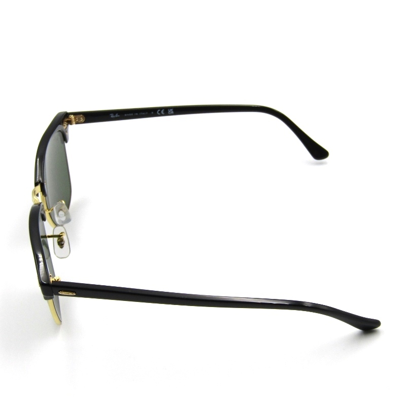 Ray-Ban レイバン サングラス RB3016 CLUBMASTER イタリア制 クラブマスター ブロウ W0365 ブラック/ゴールド 61003026