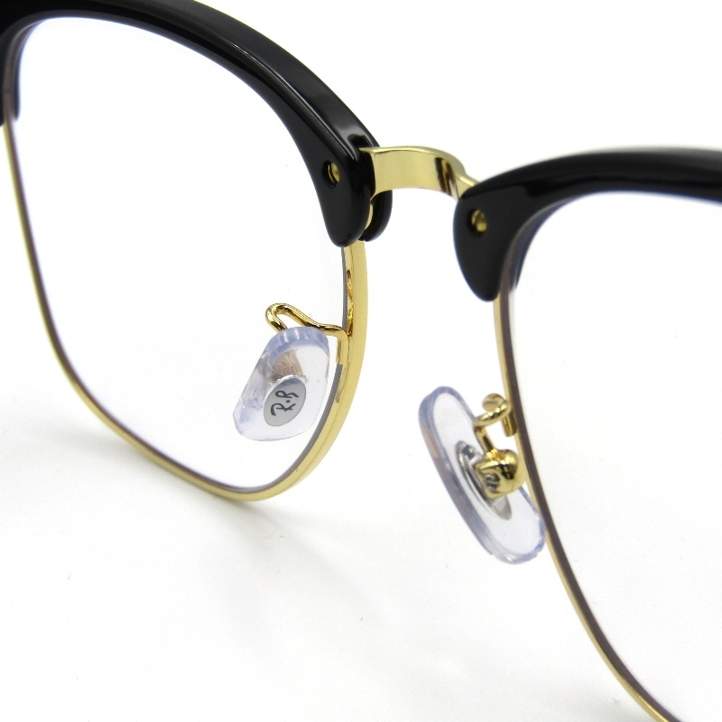 Ray-Ban レイバン サングラス RB3016F CLUBMASTER 中國制 クラブマスター ブロウ サーモントブロー W0365 ブラック/ゴールド 61003029