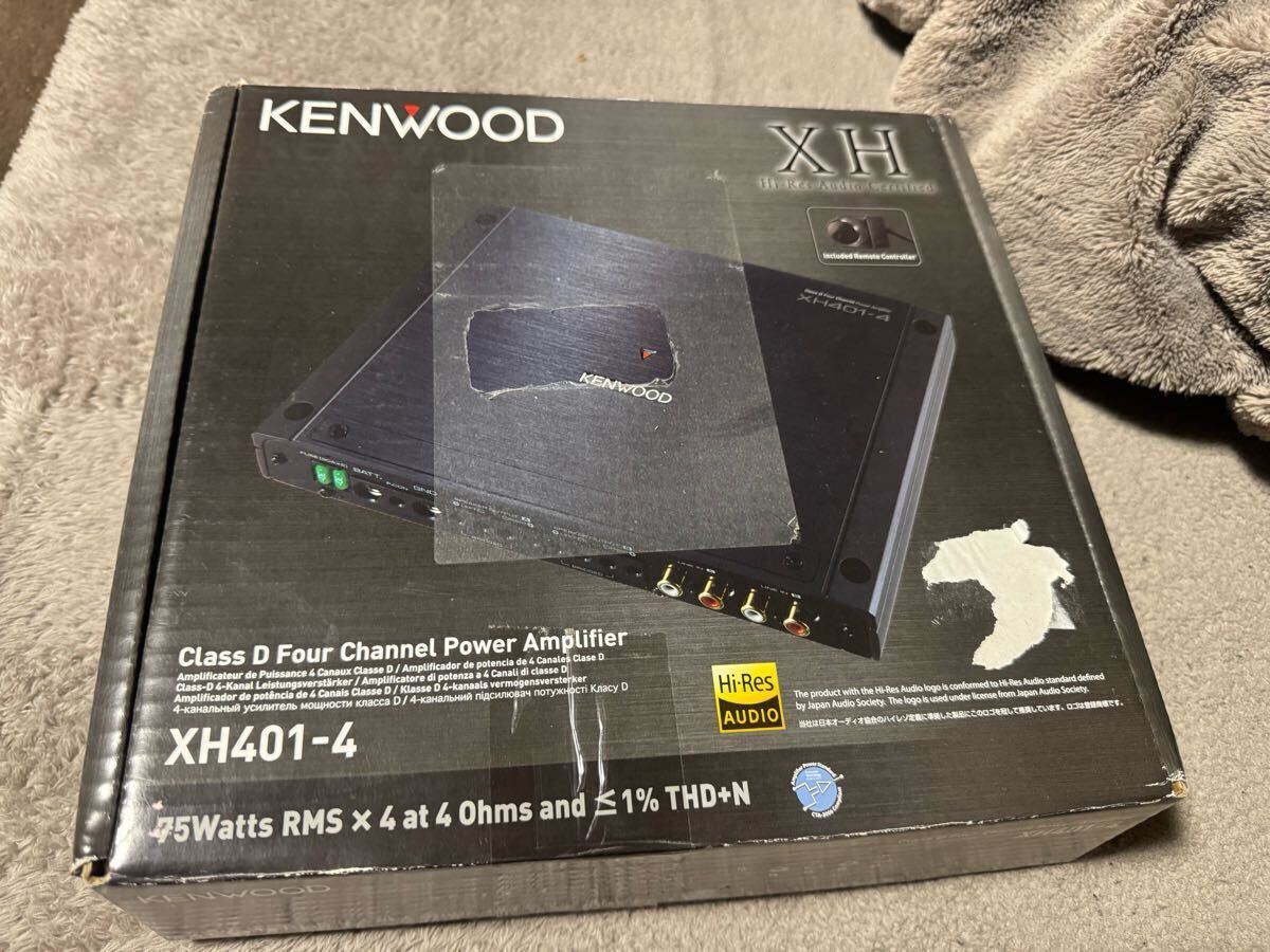 【新品未使用品 説明欄要閲覧】KENWOOD XH401-4 Dクラス4チャンネルパワーアンプ ケンウッド