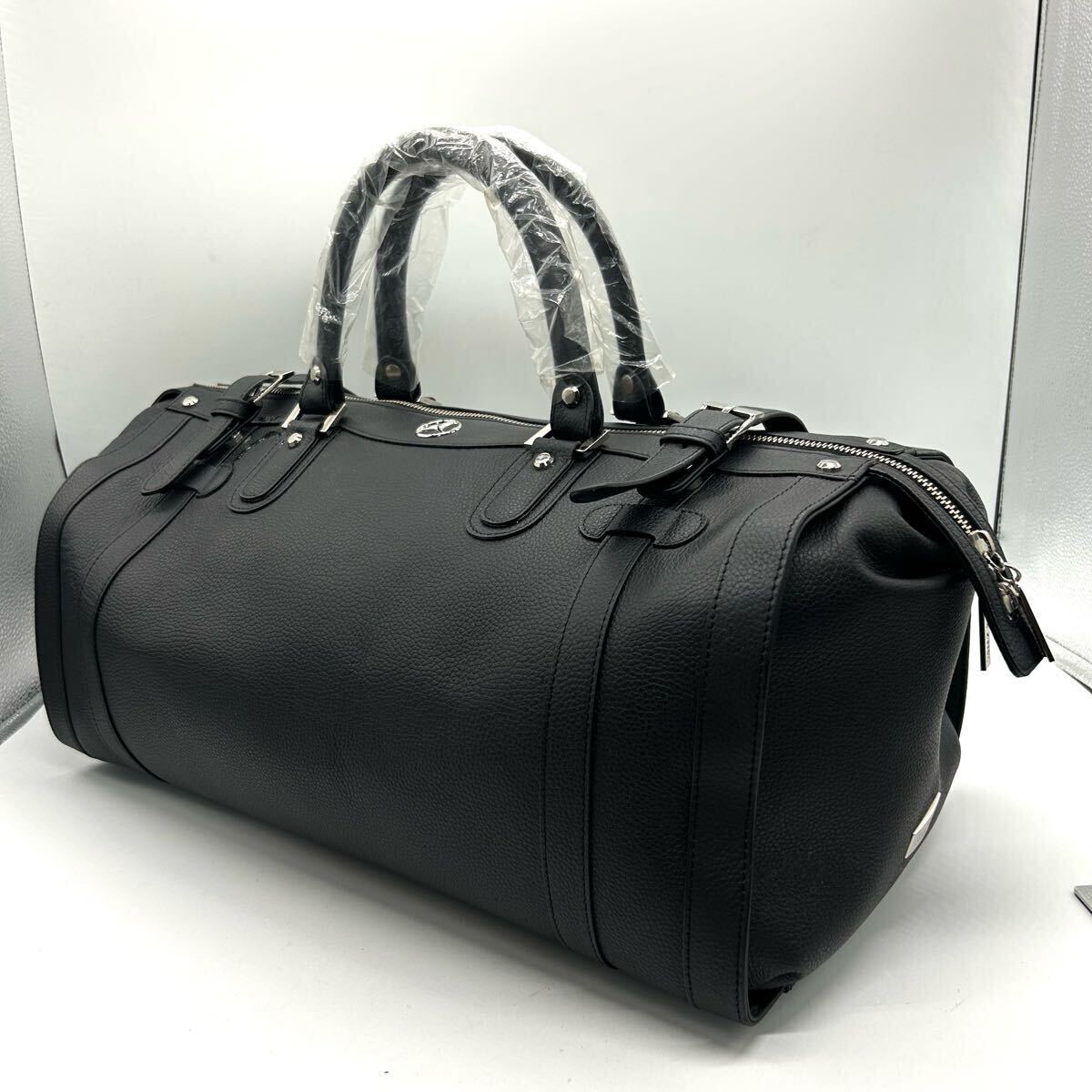【新品】メルセデスベンツ ゴールドファイル 限定コラボ商品 ボストンバッグ 黒 未使用保管品○GOLD PFEIL ゴールドファイル メルセデスベンツ