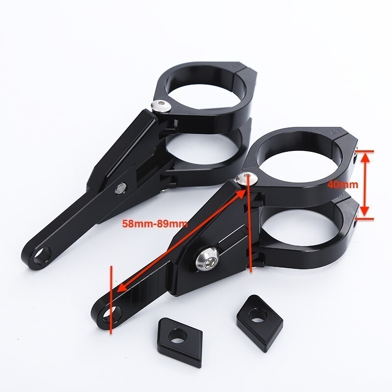 AL削出し アジャスタブルヘッドライトブラケット38mm KAWASAKI GPZ750R GPZ900R Z1000 13034X38A_画像1