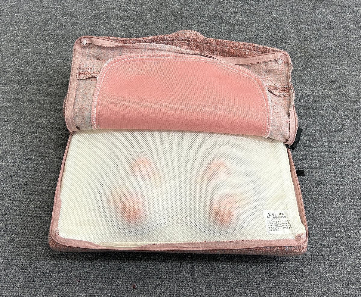 ?【美品】アテックス ATEX ルルド プレミアム マッサージクッション ダブルもみプロ AX-HCL338 ピンク 家庭用 電気マッサージ器