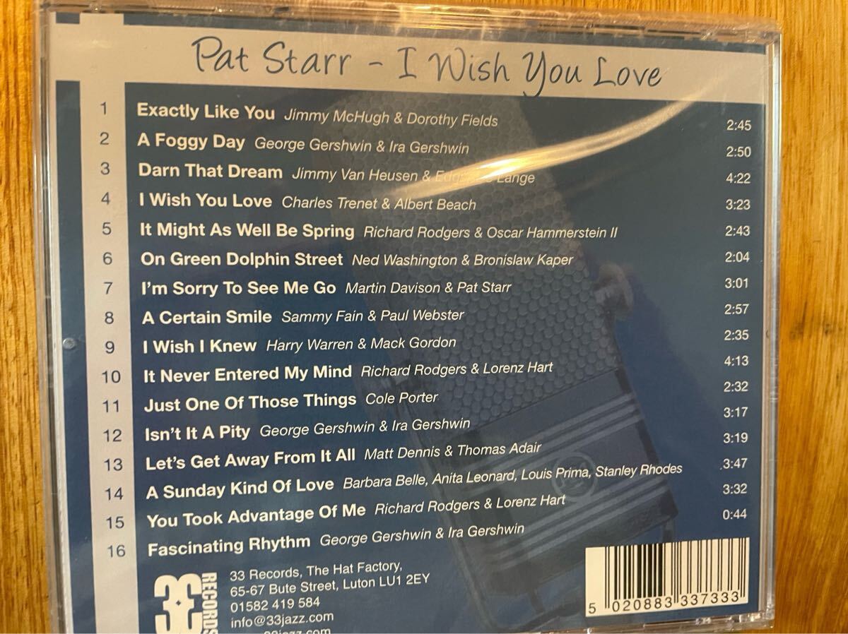 CD PAT STARR / I WISH YOU LOVE