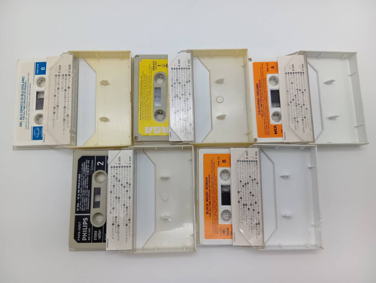 [OK.]Pops Best 300 кассетная лента 10 шт комплект работоспособность не проверялась Vintage 1 иен старт 