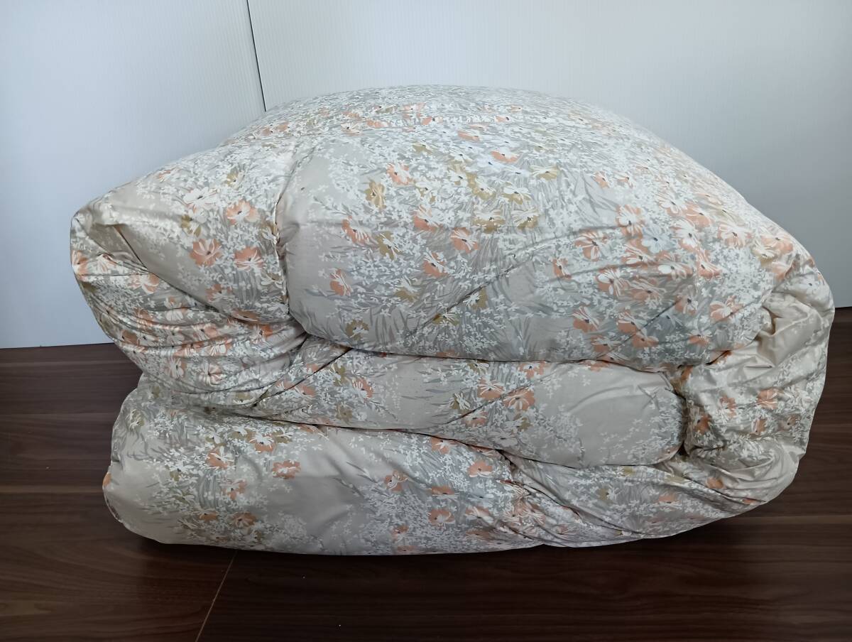 【OK彥】新品未使用　羽毛布団　シングルロング　タグ付き　FLEUREVE　ハンガリアングース　羽毛掛けふとん　1円スタート