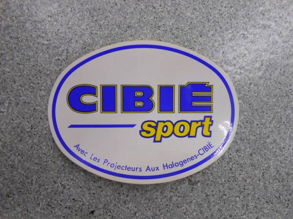 未使用品／ＣＩＢＩＥ　シビエ　ステッカー/楕円形タイプ　當時物　クリックポスト可