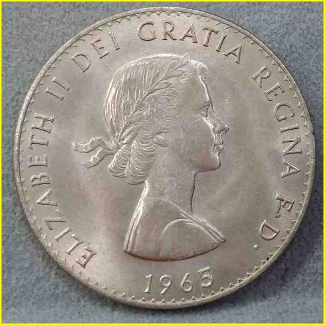イギリス クラウン 硬貨/1965年】 ウィンストン チャーチル追悼