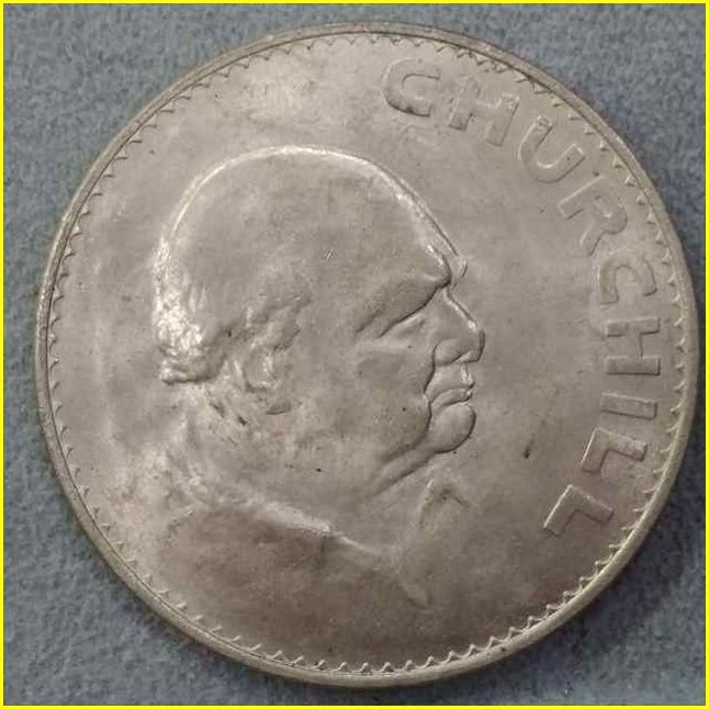 イギリス クラウン 硬貨/1965年】 ウィンストン チャーチル追悼