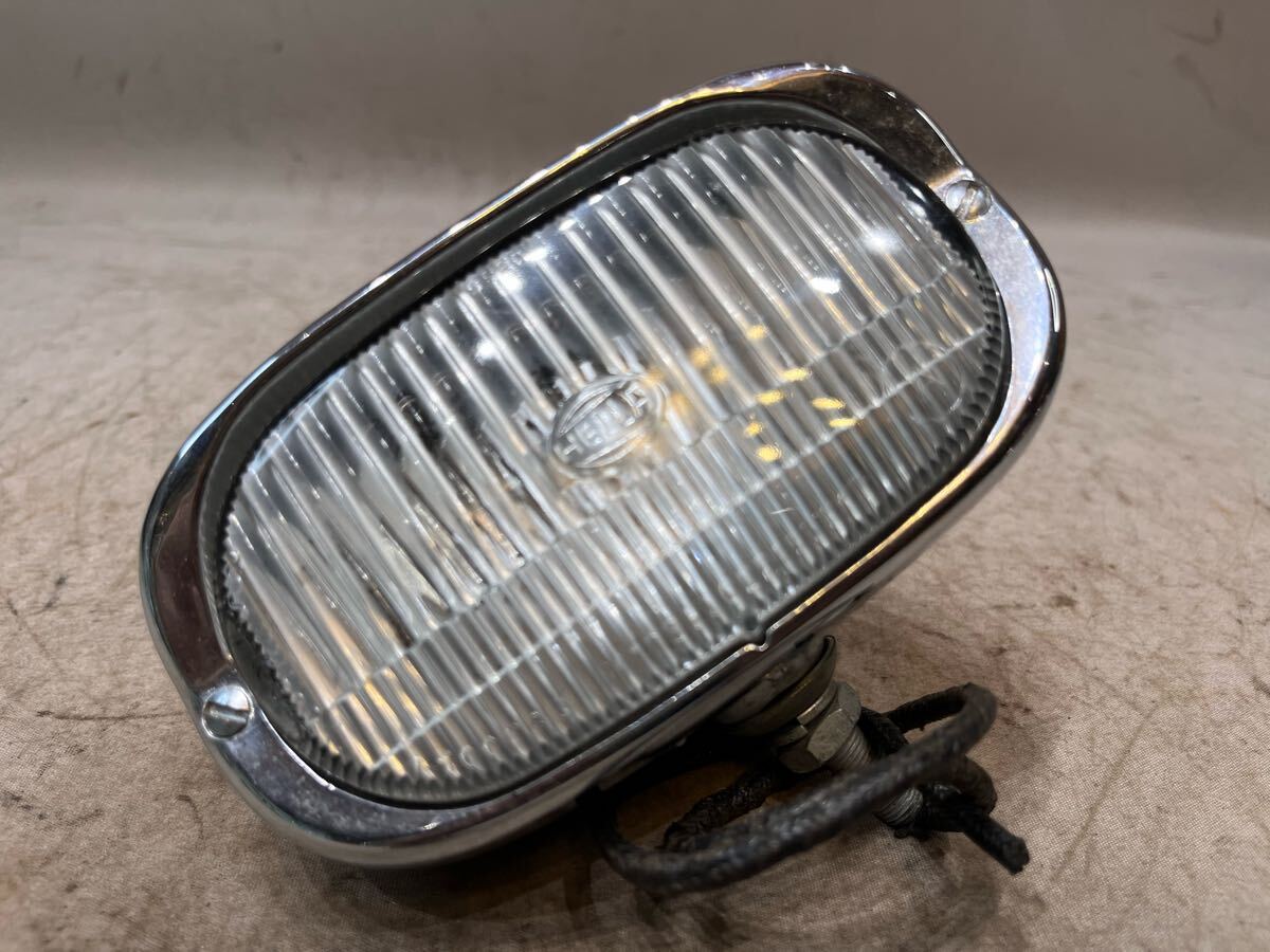 ② редкость HELLA 128 Vintage козырек свет лопатка Harley Knuckle хлеб индеец chopper оригинальный Porsche Beetle PORSCHE VW