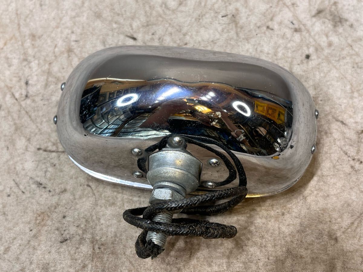 ② редкость HELLA 128 Vintage козырек свет лопатка Harley Knuckle хлеб индеец chopper оригинальный Porsche Beetle PORSCHE VW