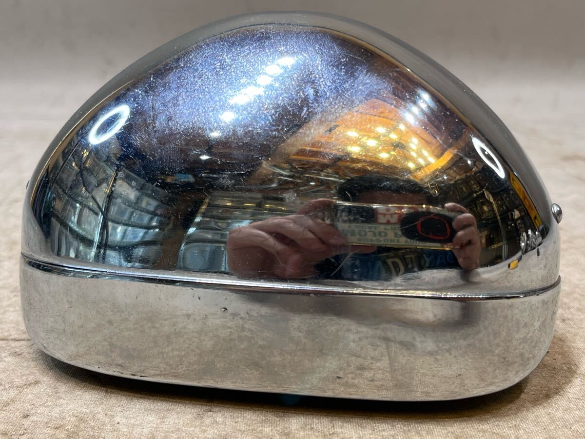 ② редкость HELLA 128 Vintage козырек свет лопатка Harley Knuckle хлеб индеец chopper оригинальный Porsche Beetle PORSCHE VW