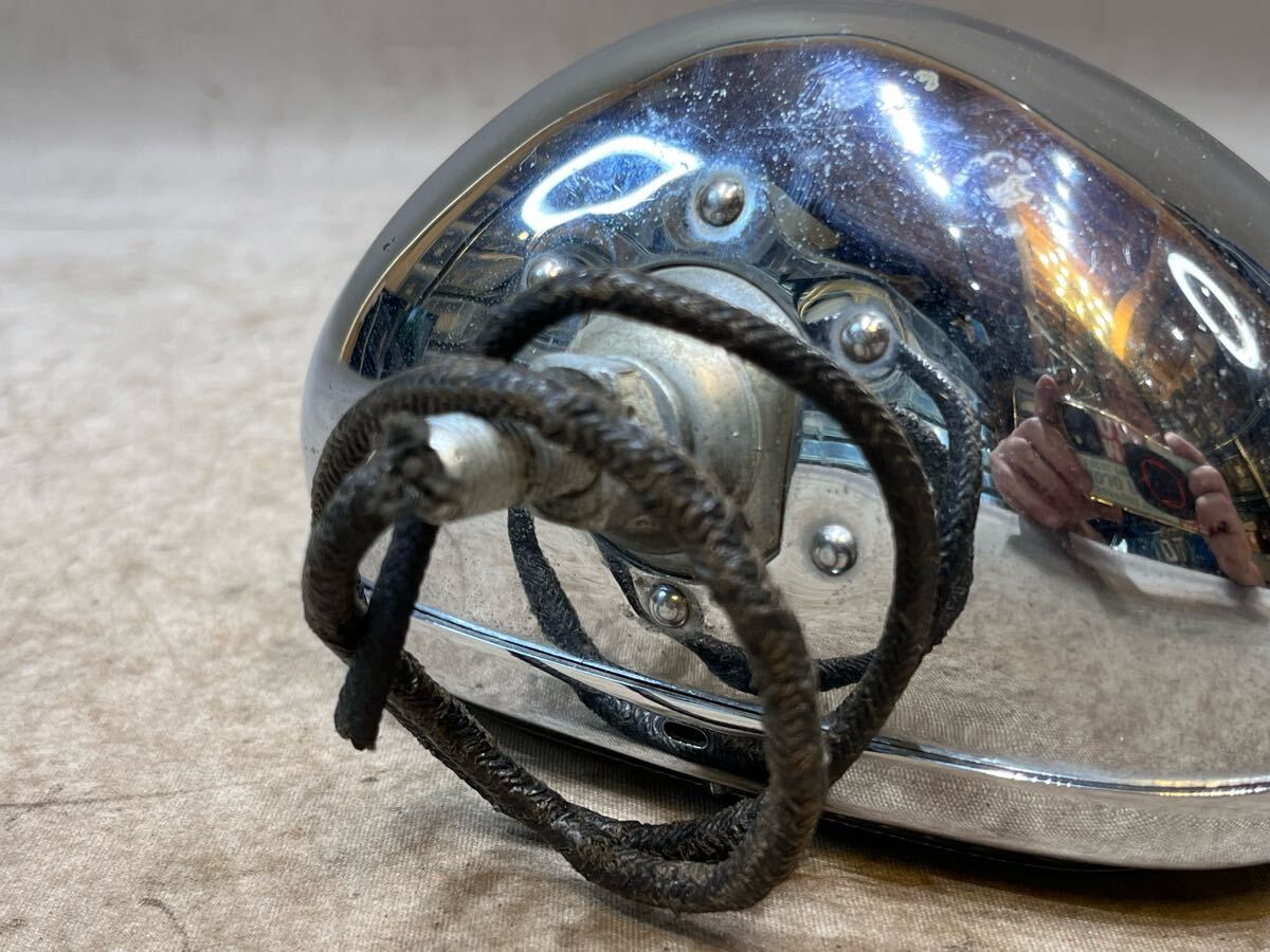 ② редкость HELLA 128 Vintage козырек свет лопатка Harley Knuckle хлеб индеец chopper оригинальный Porsche Beetle PORSCHE VW