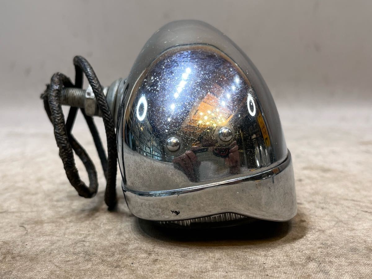 ② редкость HELLA 128 Vintage козырек свет лопатка Harley Knuckle хлеб индеец chopper оригинальный Porsche Beetle PORSCHE VW