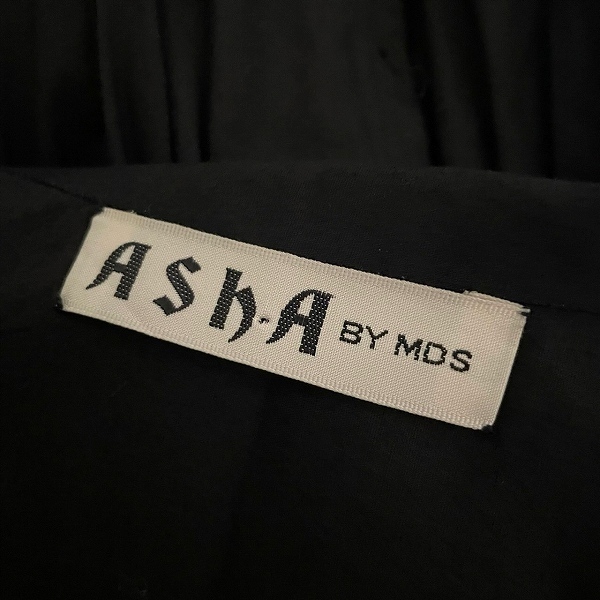 #apc ASHA MDS イッセイミヤケ ISSEYMIYAKE チュニック 黒 ノーカラー ボタン 美品 レディース [942277]