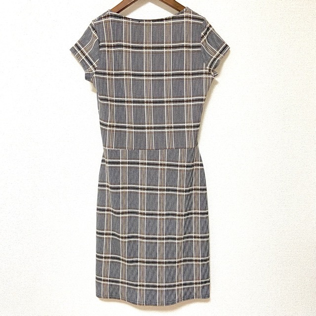 #snc エジェリ EGERIE ワンピース 黒 黄色 ベージュ 半袖 フランス製 レディース [752077]_画像2