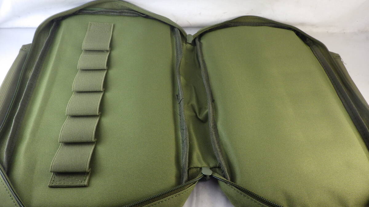 【新品】35ｃm×19cm　ソフトハンドガンケース　OD(ワッペン有り)