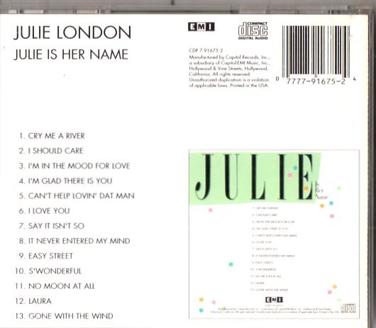 Julie London /. произведение лучший / женщина джазовый вокал, все ti-z