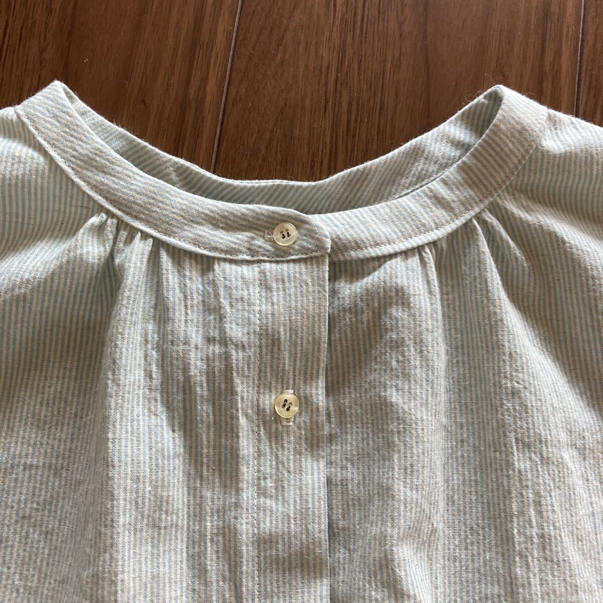 French рукав блуза хлопок linen