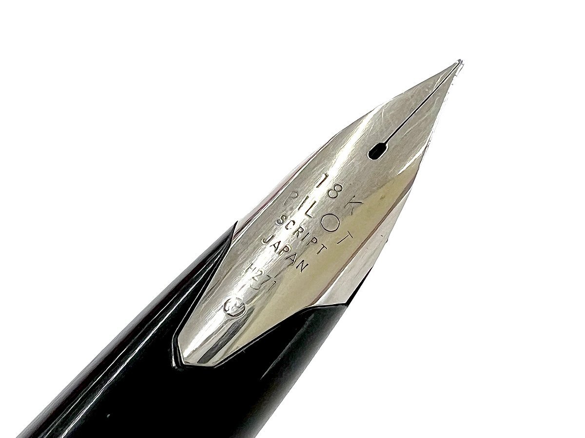 PILOT/パイロット Elite エリート 万年筆 スターリングシルバー ペン先18K H271_画像3