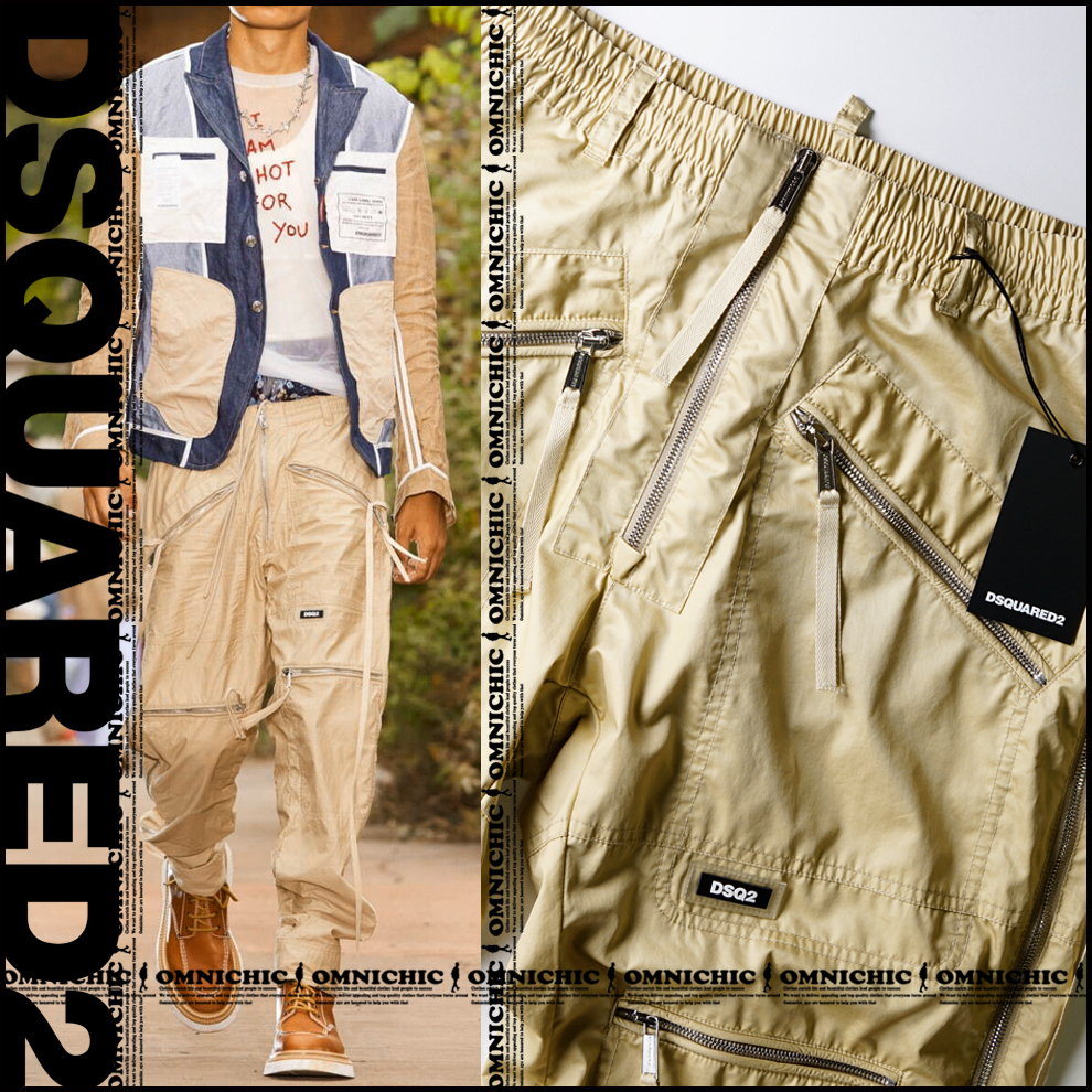 コレクションDSQUARED2ディースクエアードZIPジョガーパンツ 贅沢コレクションモデル 新品174 900円【DSQUARED2】ディー