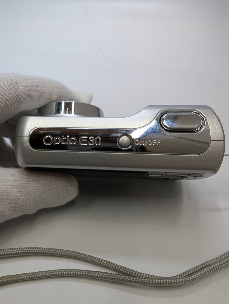 ?1円スタート PENTAX OPTIO E30 デジタルカメラ　干電池駆動(dòng) コンパクトデジタルカメラ デジカメ デジタルカメラ 通電確認(rèn)済み
