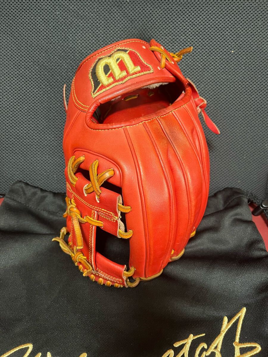 ウィルソン硬式グローブ 86型 オレンジ 袋付き 内野手用