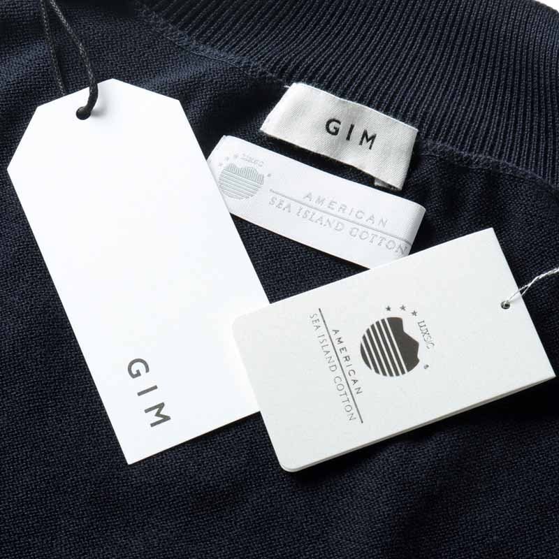 GIM( Jim ) / american si- Islay ndo хлопок 14G короткий рукав mok шея вязаный [gim2510036-L]