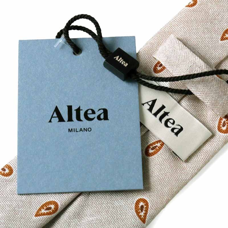 altea(アルテア) / ペイズリー柄プリントシルクリネンヘリンボーンネクタイ(2519099) [alt2510081]_画像7