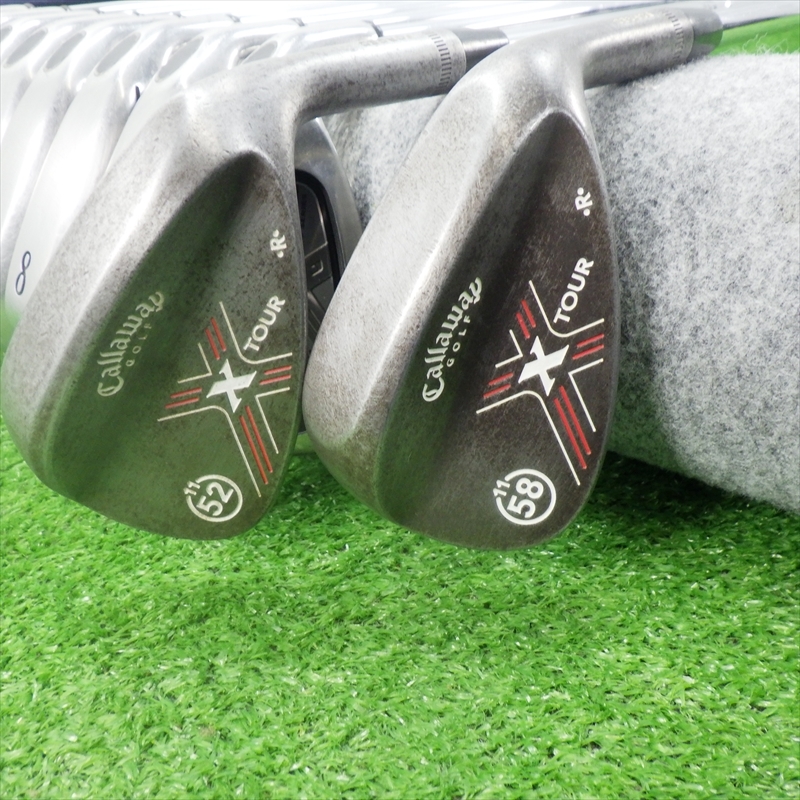 （A709）Callaway　1W+５H+アイアン8本+ウエッジ２本　合計(jì)12セット　キャロウエイ　X2　XR　X18　