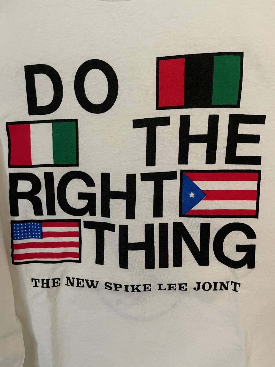 90s 40ACRES DO THE RIGHT THING ドゥ・ザ・ライト・シング Tシャツ スパイク・リー Spike Lee Public Enemy Malcolm X Supreme 映画_画像4