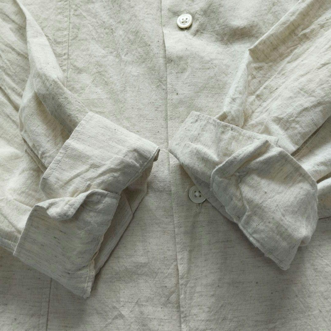 24SS完売 JOURNALSTANDARD ジャーナルスタンダード COTTON/LINEN FLAX シャツ インド制　Lサイズ