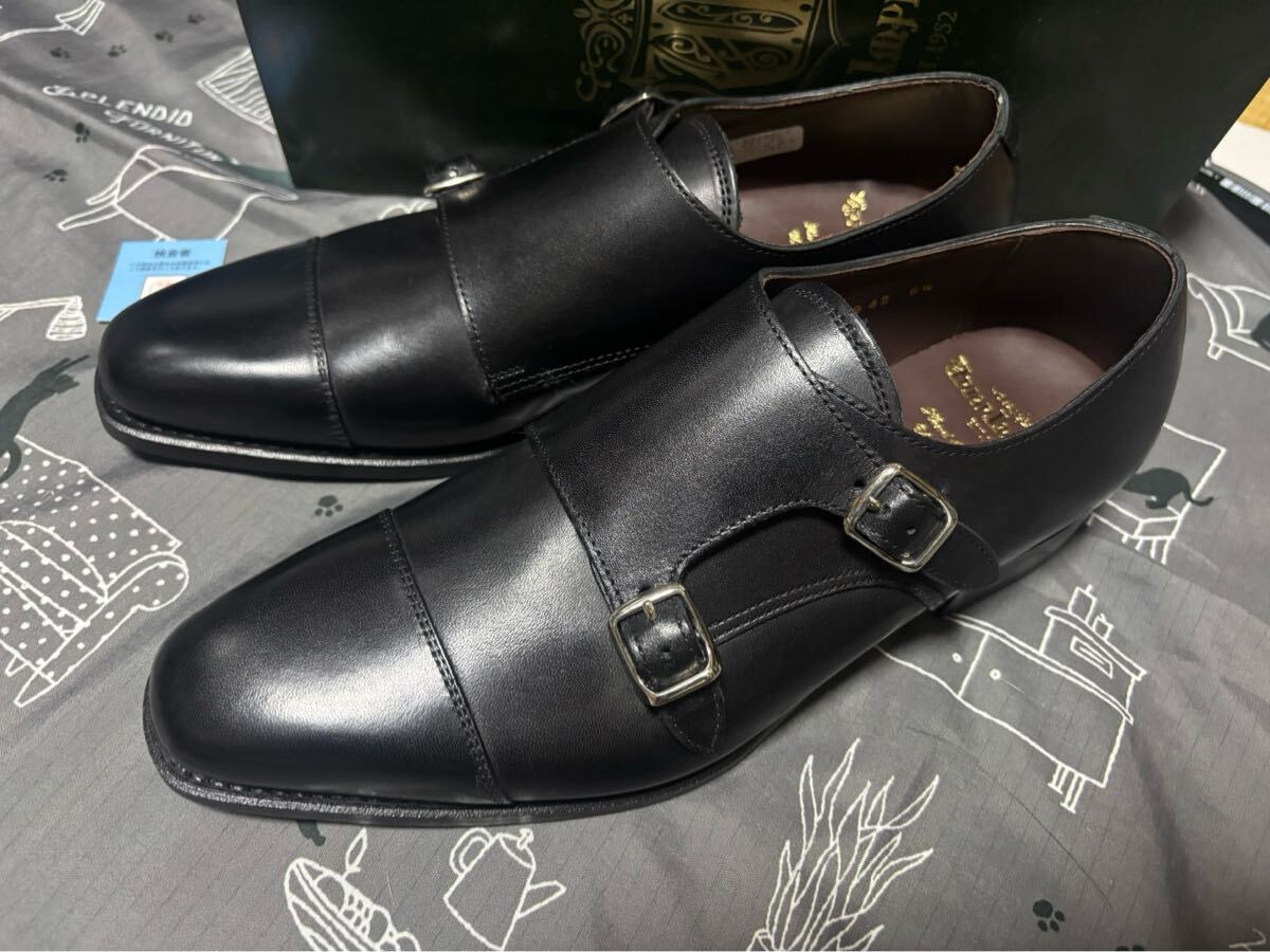  новый товар не использовался Union imperial U1942 двойной monk бизнес обувь 6.5EE 24.5 prestige чёрный 
