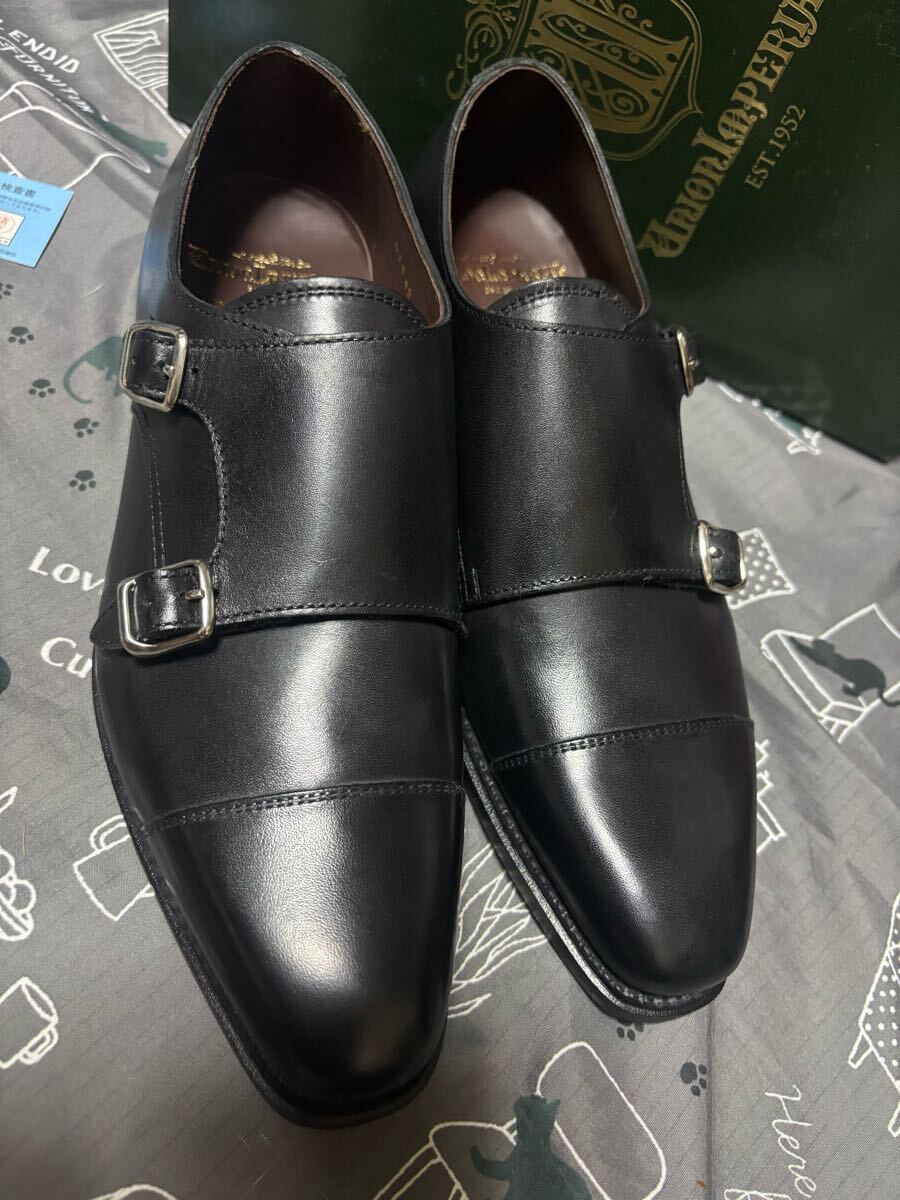  новый товар не использовался Union imperial U1942 двойной monk бизнес обувь 6.5EE 24.5 prestige чёрный 