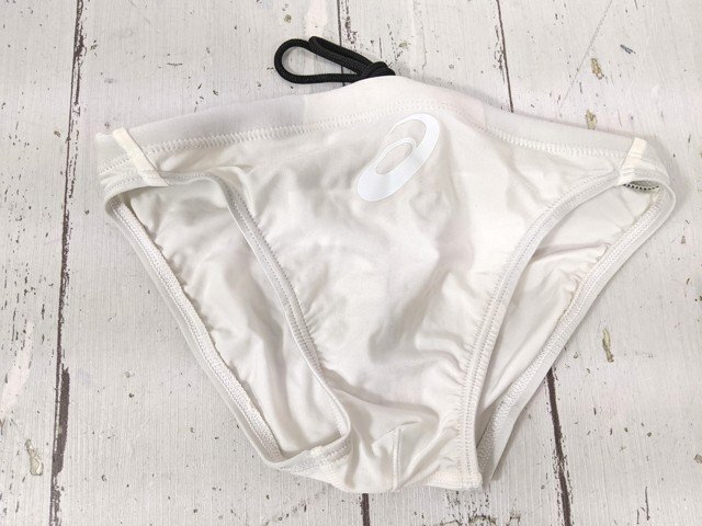 【5yt153】競泳水著 スイムウエア メンズ asics アシックス ハイドロ CD ホワイト AMA87T サイズ：S 美品◆T2743?