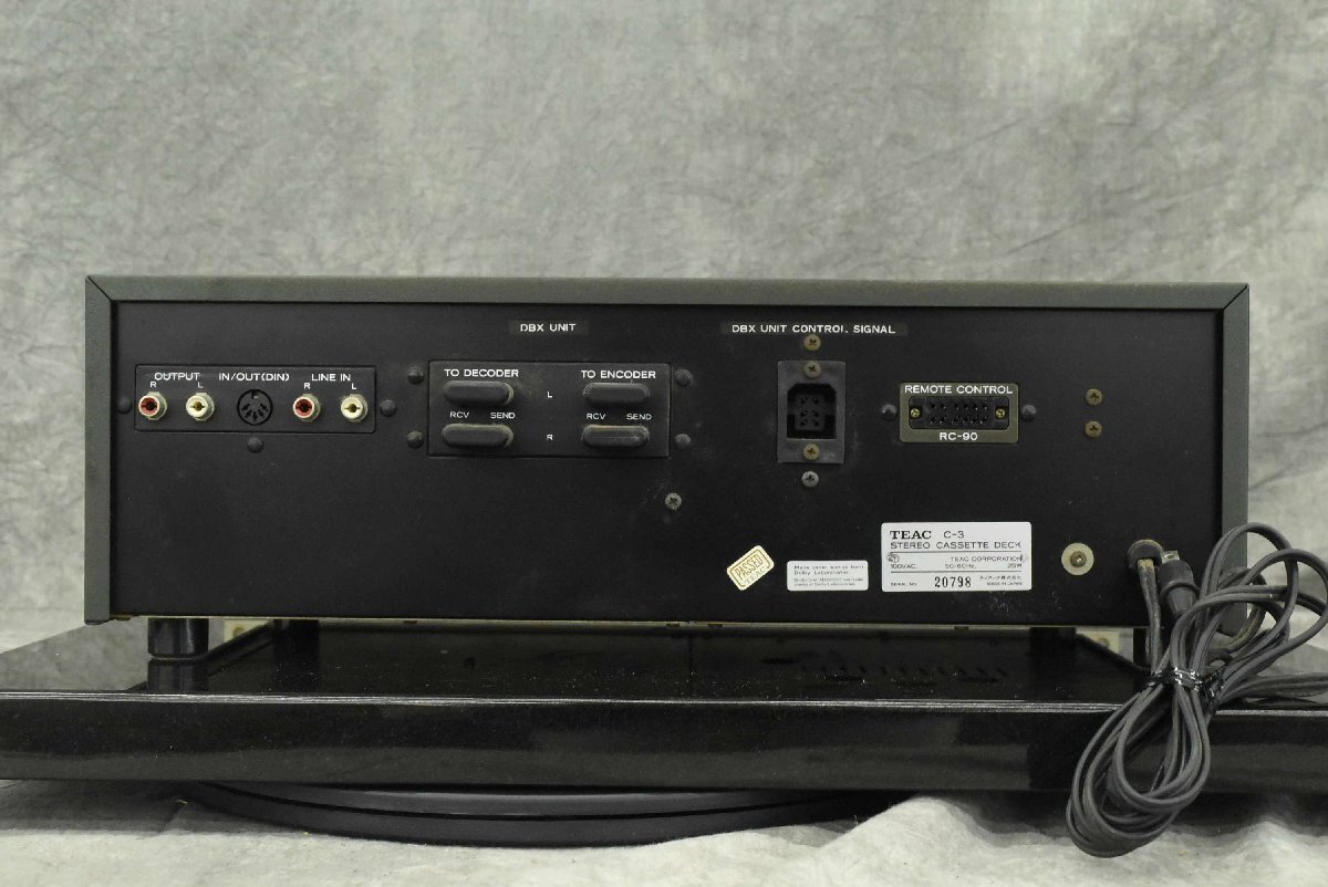 【J】TEAC C-3 カセットデッキ ティアック 231290