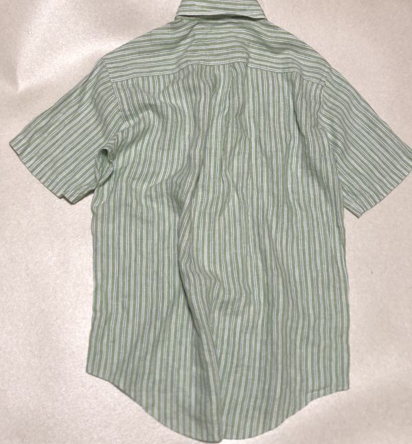 ★90sビンテージ?希少麻100%◎美品部類◎ブルックスブラザース◎半袖シャツ◎10時間以內(nèi)のご入札は翌日発送不可